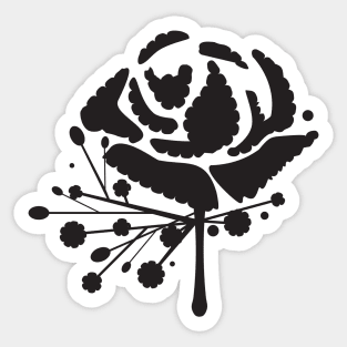 Carnation Buttonhole Flower Sticker